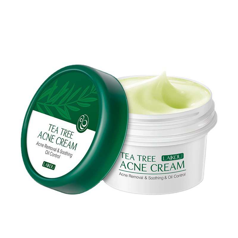 LAIKOU Nourishing Tea Tree Extract Blackhead Removal Pore Shrinking Anti-Acne Gel Face Cream Pore Minimizer Serum