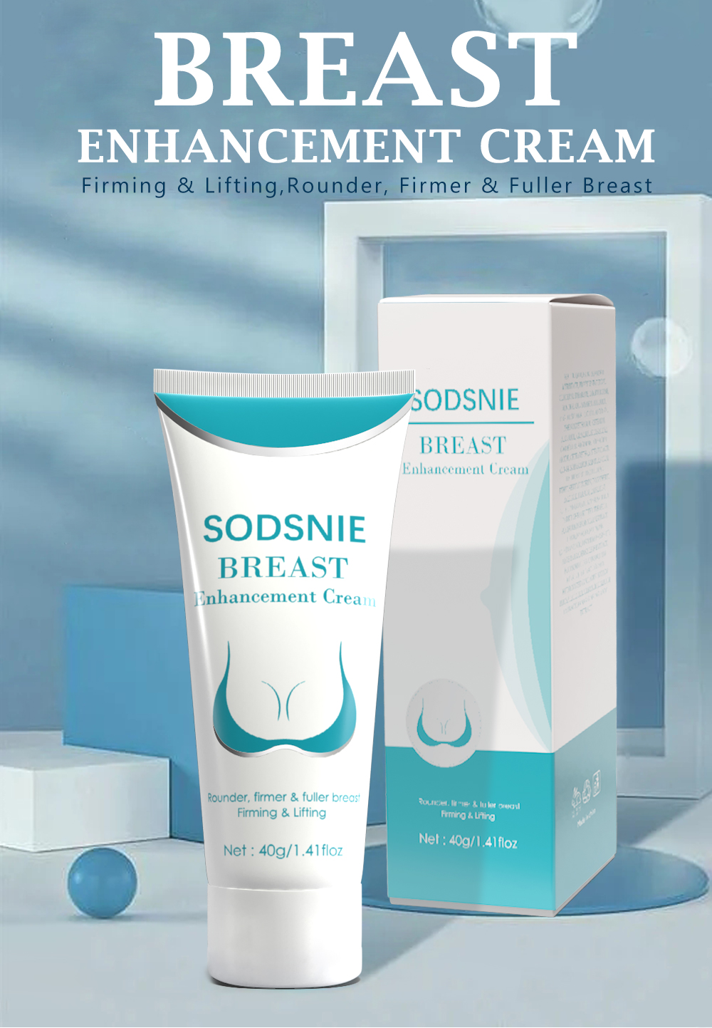 SODSNIE Herbal Breast Firming Cream Enlargement Lifting and Uplifting for Relaxation Massage Cream