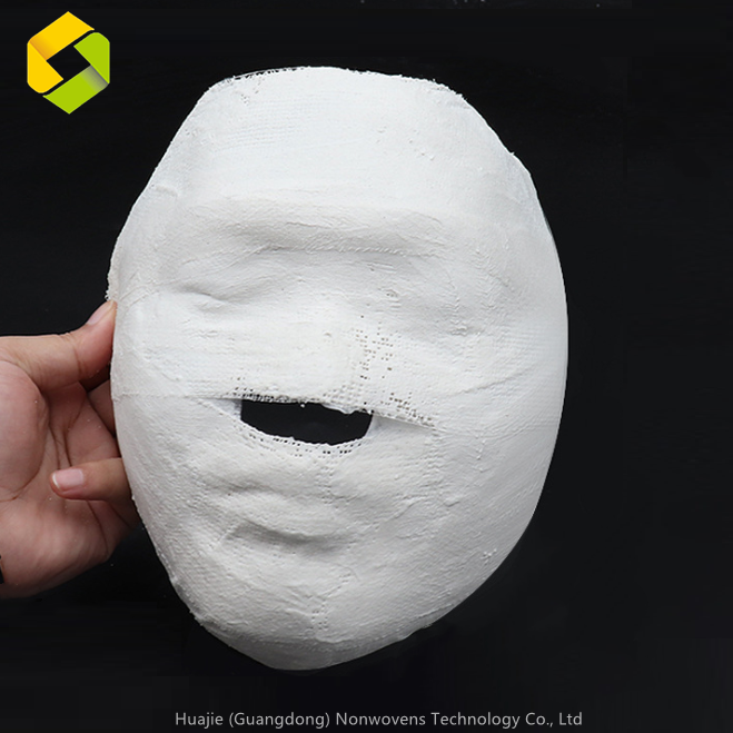 OEM ODM Private Label Mummy Dry Facial Sheet Mask Material Beauty Spa Use Gypsum Plaster 3D V Shape Lifting Slimming Firming