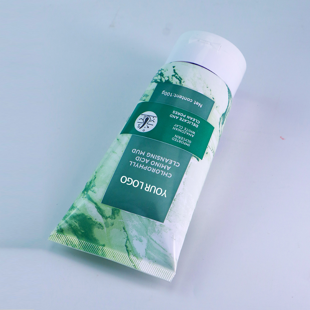 Bulk Wholesale Amino Acid Chlorophyll Facial Cleanser 100g Pore-Minimizing Shine Control Hydrating Deep Clean Mild Non-Stripping