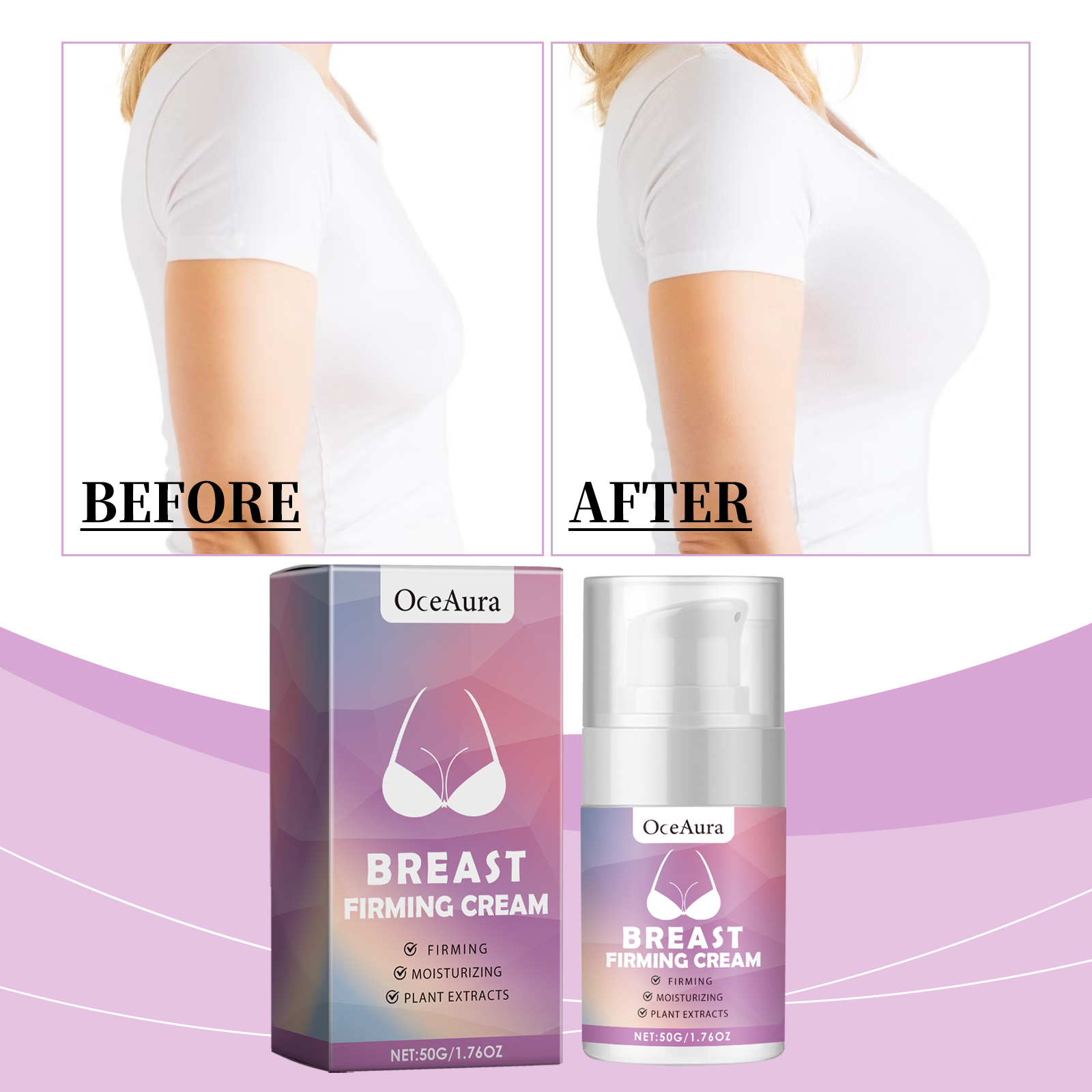 Breast Firming Care Cream, Breast Firming and Firming Breast Skin Massage Nourishing and Lifting Cream