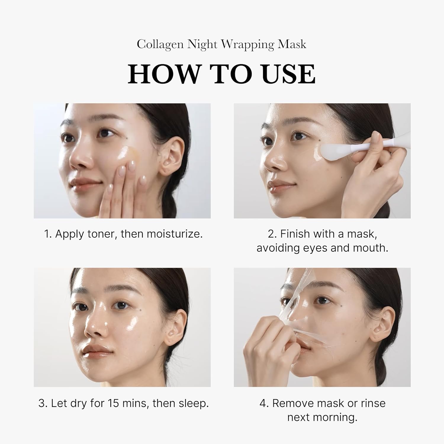 VERVECOS Bio-Collagen Real Deep Hydration Pore Minimizing 2 Hour Peel Hydrogel Overnight Whitening Dry Skin Face Sheet Mask 5pcs