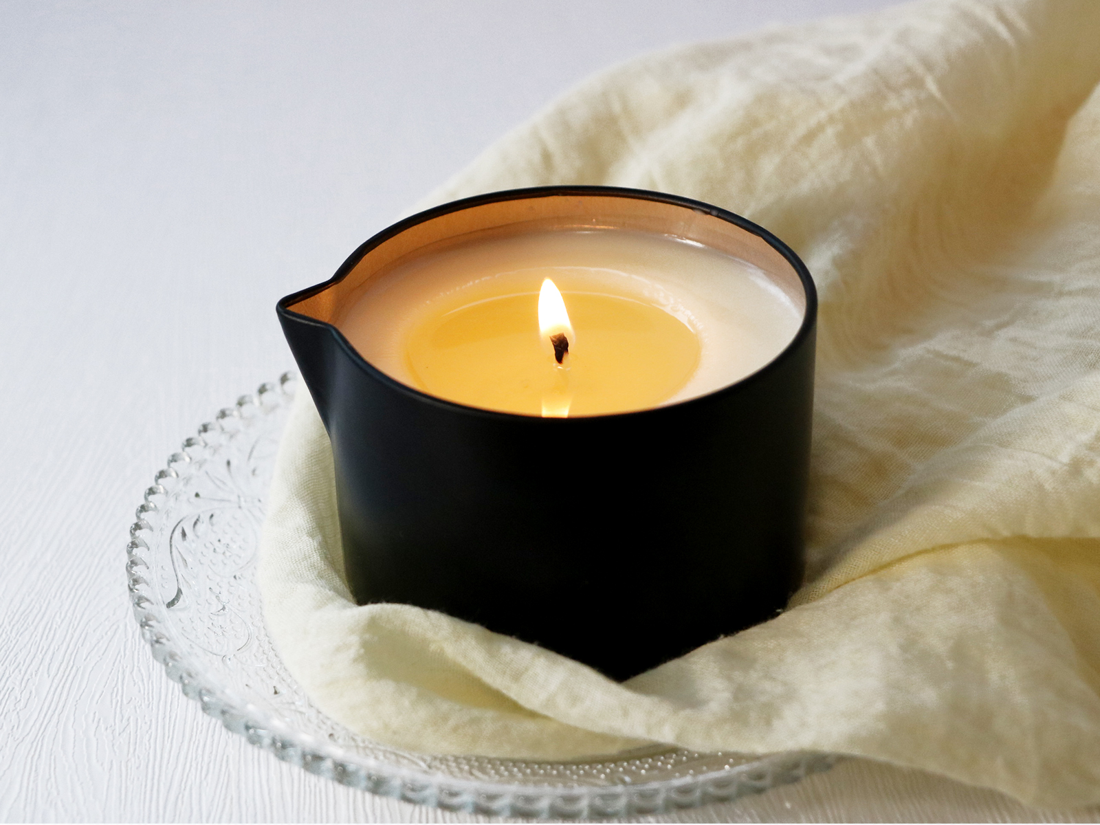 Soy Low Temp Massage Oil Candles Spa Therapy Body Oil Home Gift For Relaxation Or Self-Care