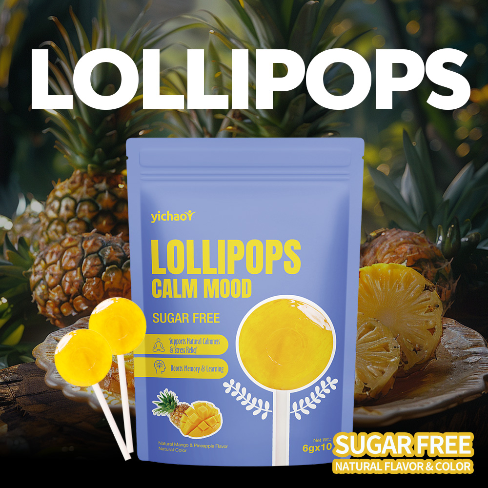 S-Sugar Free Calm Mood Lollipop Vitamins Lollipop For Calming Relaxing Adults