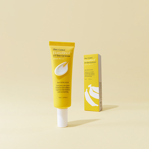 Natural Lightweight UV Fluid Sunscreen Pore Minimizing Tone up Serum SPF50 PA+++ Banana Derived Care