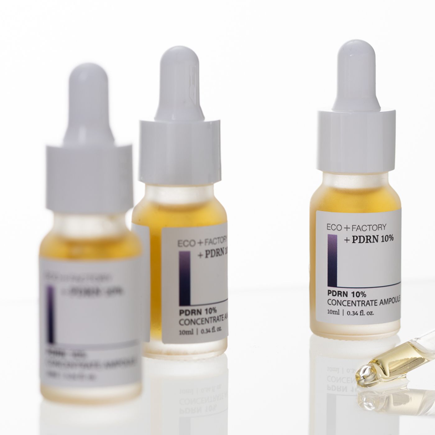 High End ECOFACTORY Korea 10 Salmon DNA PDRN Ampoule Concentrate Fast Barrier Recovery Daily Face Body Repair Liquid