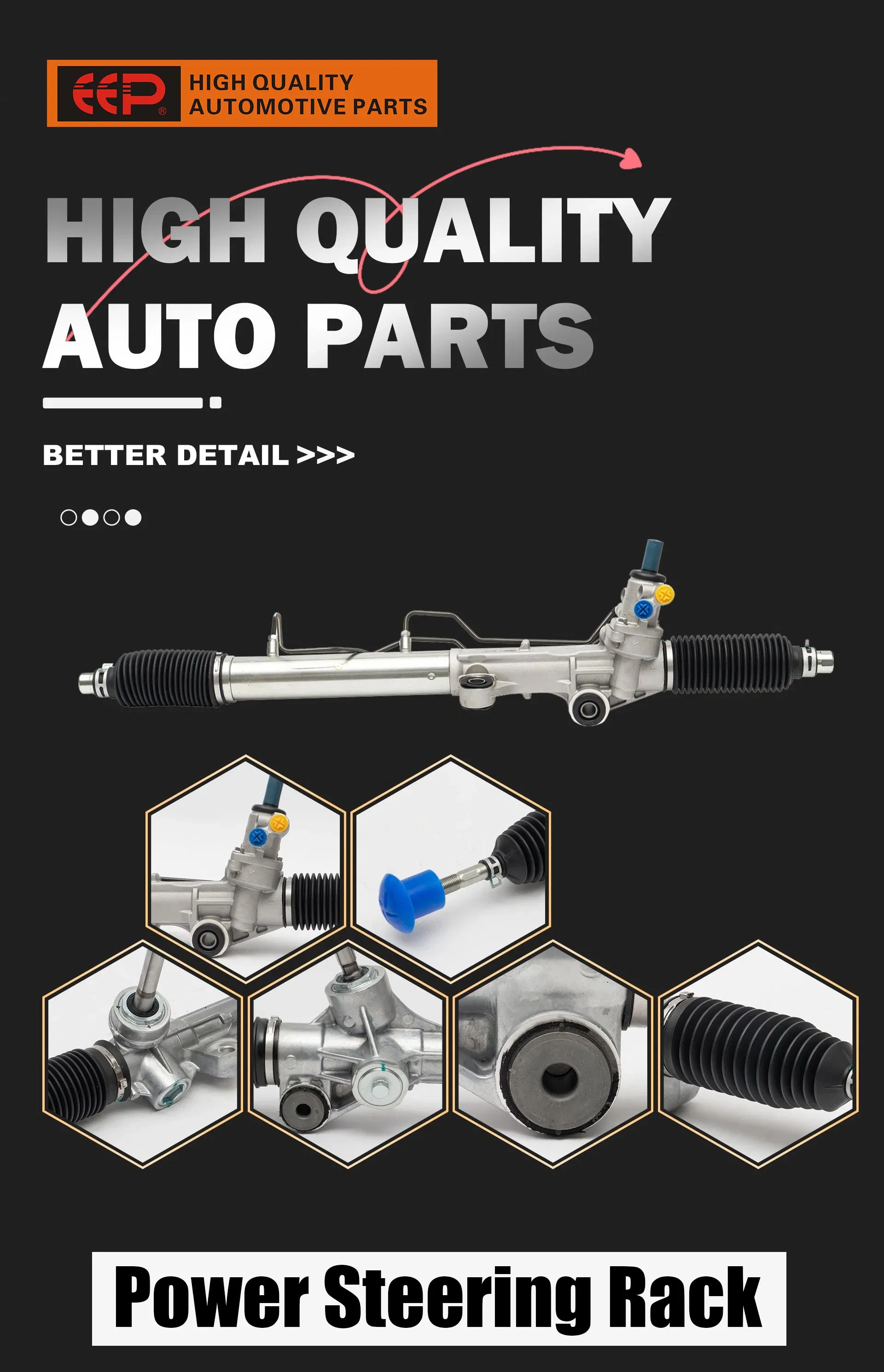 Eep Auto Parts Power Steering Rack for Toyota Corolla Zre151 Zre152 45510-02141 Car Steering Shaft