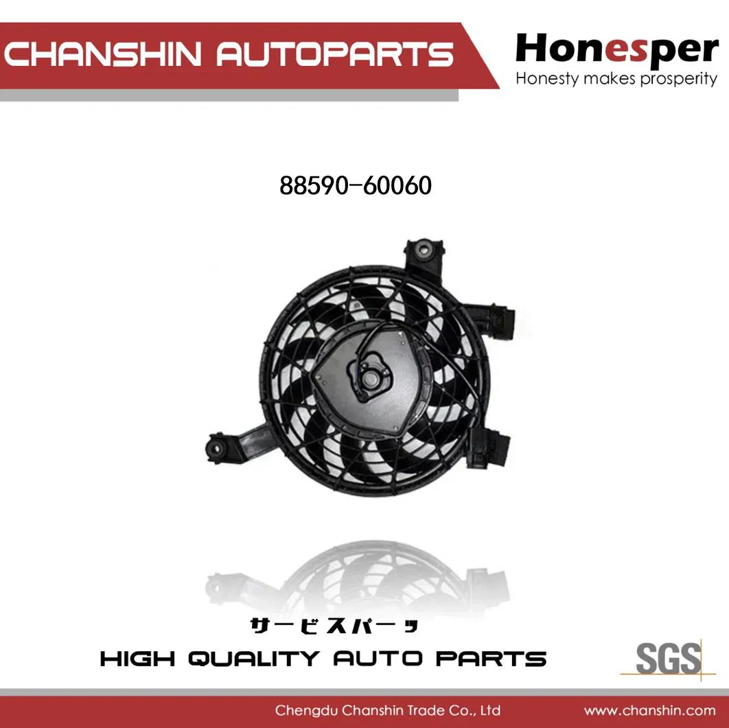 Wholesale Car Spare Parts Auto Part Cooling System Radiator Fan Assembly for Toyota Landcruiser Prado Fortuner 88590-60060