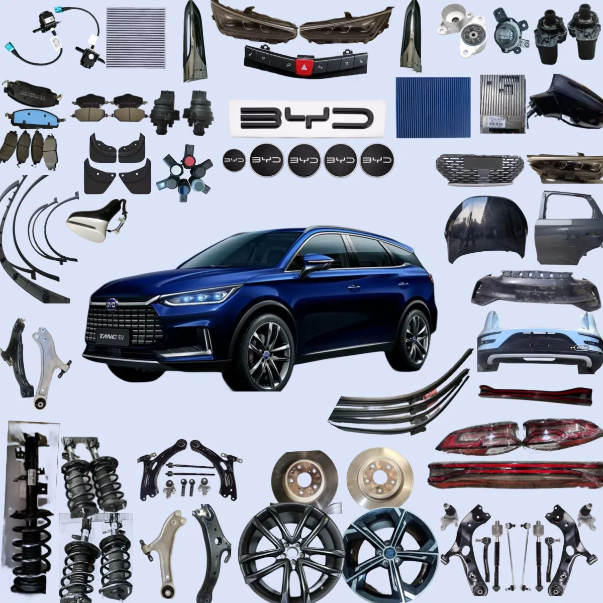 Byd Atto3/Song Plus PRO/Han/Tang/Seal/Dolphin/Seagull Original Car Accessories Filter Body Kit Bumpers Shock Absorber Lamps Auto/Car Spare Parts