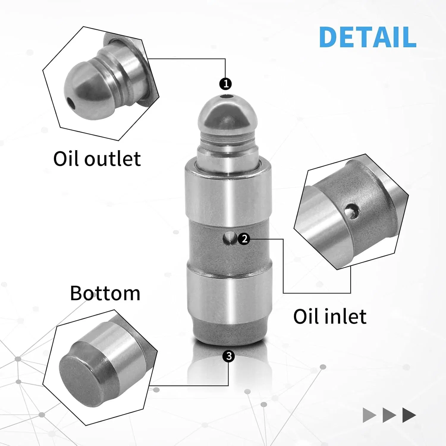 Engine Parts Car Auto Accessory Rocker Arm Hydraulic Valve Lifter OE 9810144180 for Citroen C3 C4 C5 Peugeot 208 308 3008 4008 5008L Partner 1.5 Bluehdi DV5r