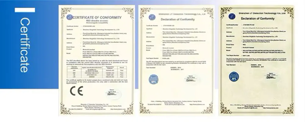 Certifications