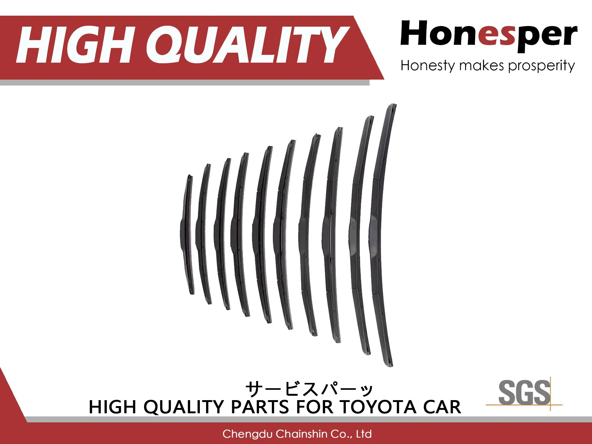 Wholesale Car Spare Parts Auto-Parts Accessories Boneless Wiper Blade for Toyota Tacoma Landcruiser Prado Fortuner Fj Cruiser 4runner Hilux 85212-60191