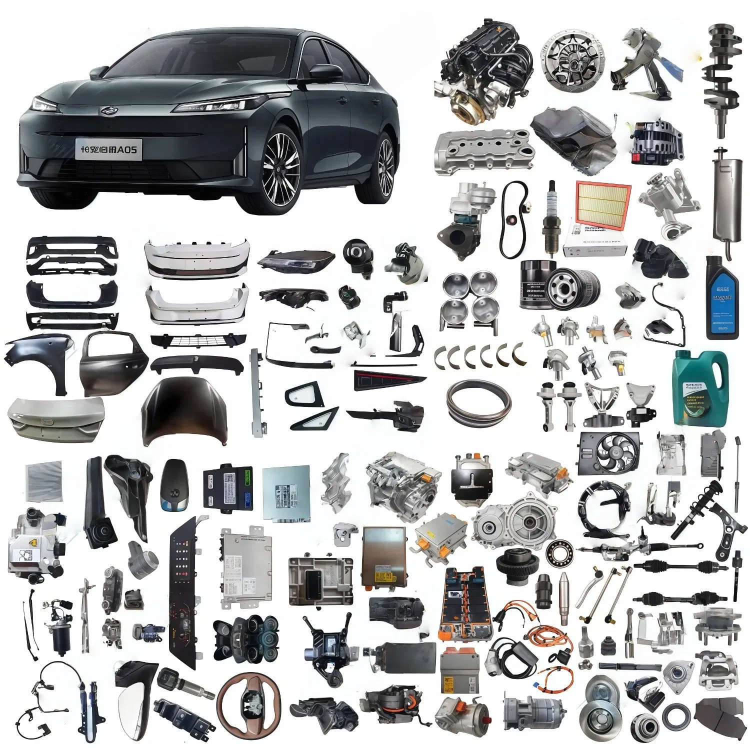 High Quality Chinese New Energy Car Accessories for Changan EV Series Deepal SL03 Uni-V Uni-K Uni-T Lumin CS55 CS75 Auto Spare Parts Bumpers Filters Control Arm