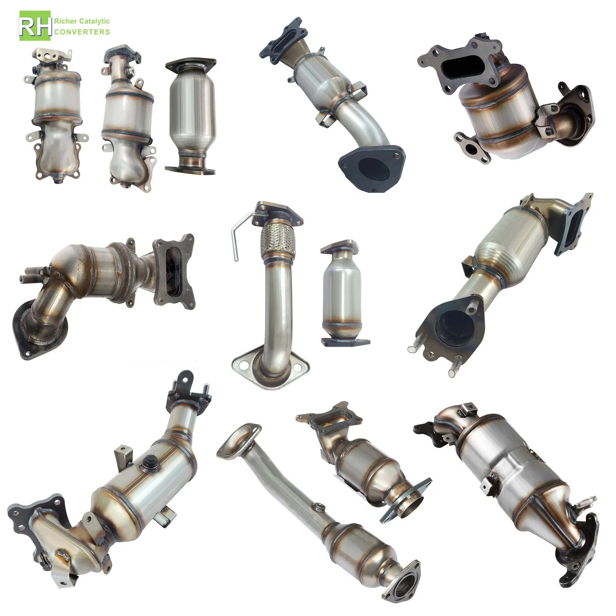 Car Cheap Price Auto Parts Wholesale Aftermarket for Honda Euro 2/3/4/5/6 Exhaust System Catalytic Converter Ceramic Honeycomb Direct Fit Catalyst
