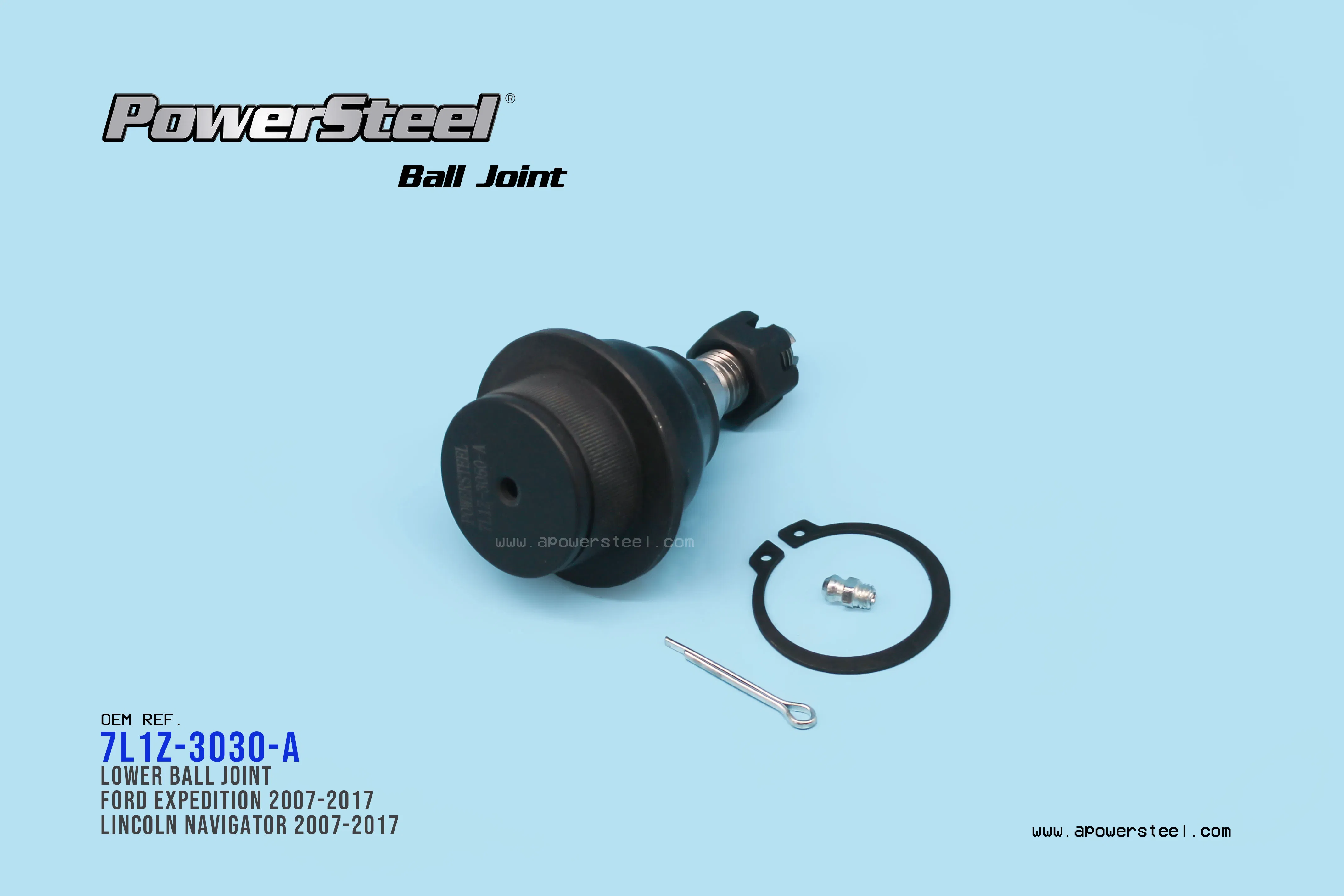 Lower Suspension Ball Joint 7L1z-3050-a for Ford Lincoln Navigator 2007-2017 K500008 9L3z3050A, Mcsoe87 45D2430