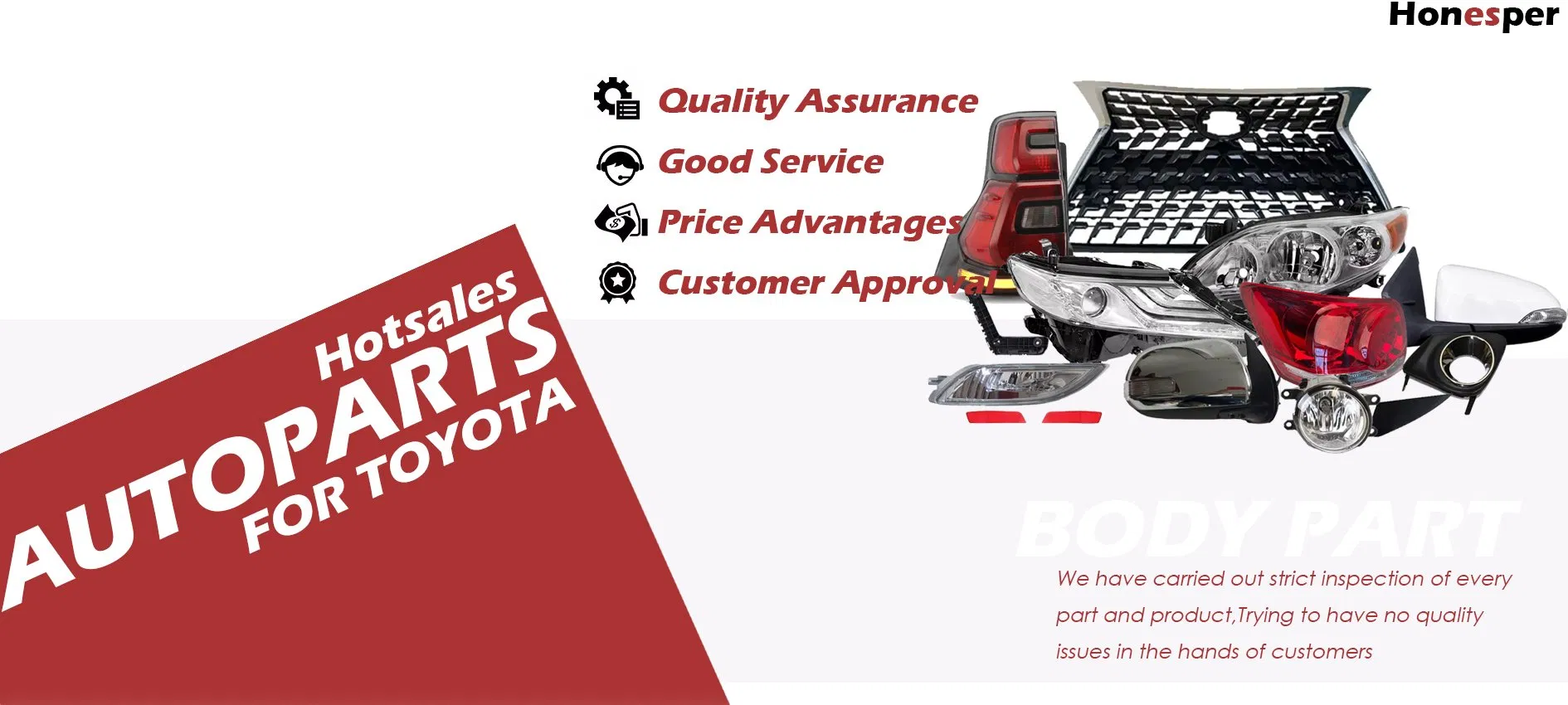 Wholesale Car Spare Parts Auto Part Suspension Parts Engine Parts Body Part Car Accessories for Lexus Es 2018-