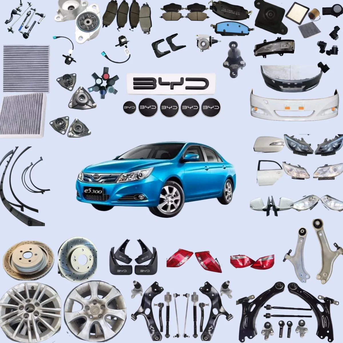 Byd Atto3/Song Plus PRO/Han/Tang/Seal/Dolphin/Seagull Original Car Accessories Filter Body Kit Bumpers Shock Absorber Lamps Auto/Car Spare Parts