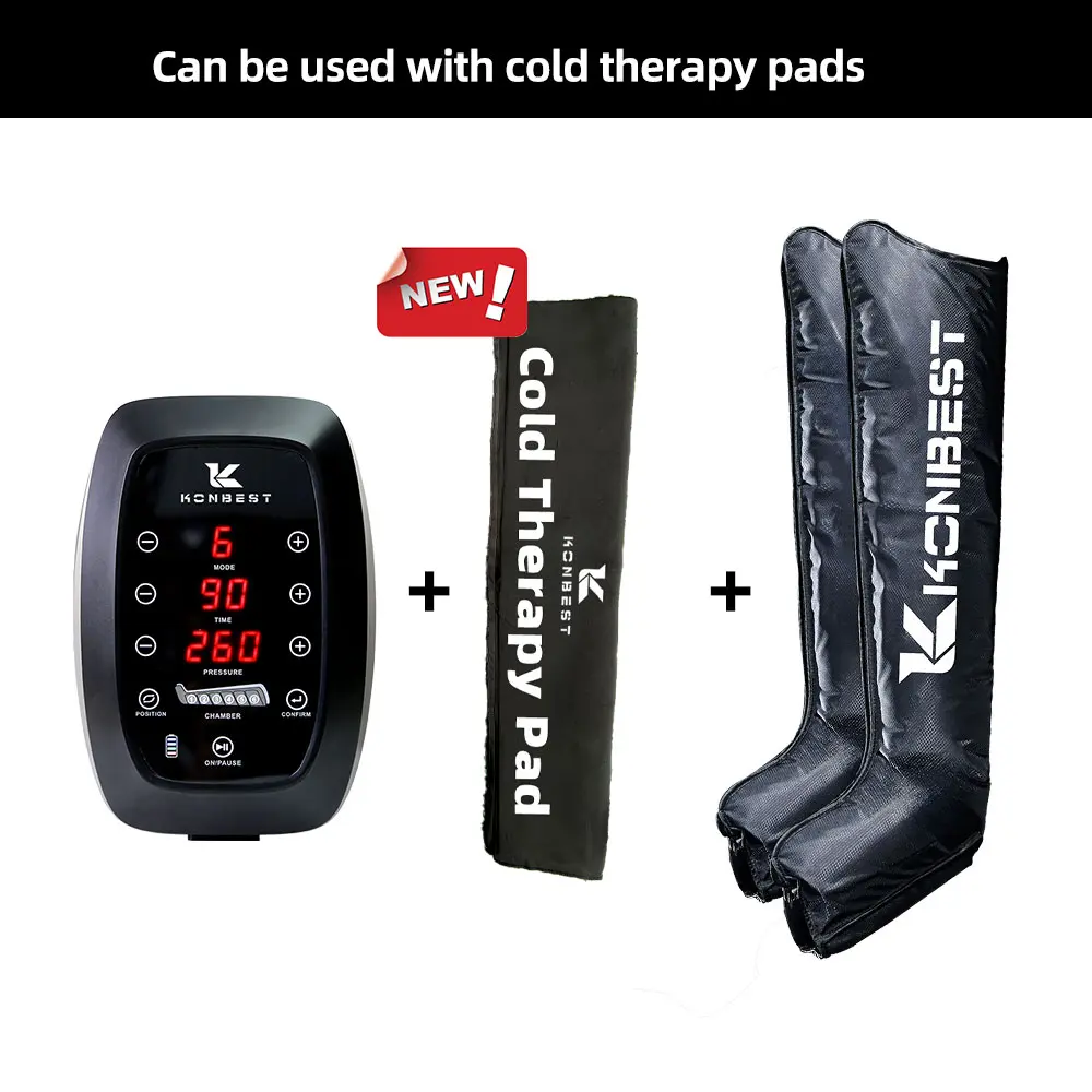 Discount 2026 New Arrival Air Compression Leg Massager Model 9690K-B– Dual Leg/One Leg Optional, Colored LCD, Detachable Motor Suppliers, Factories
