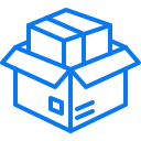 Branding and packaging process step icon