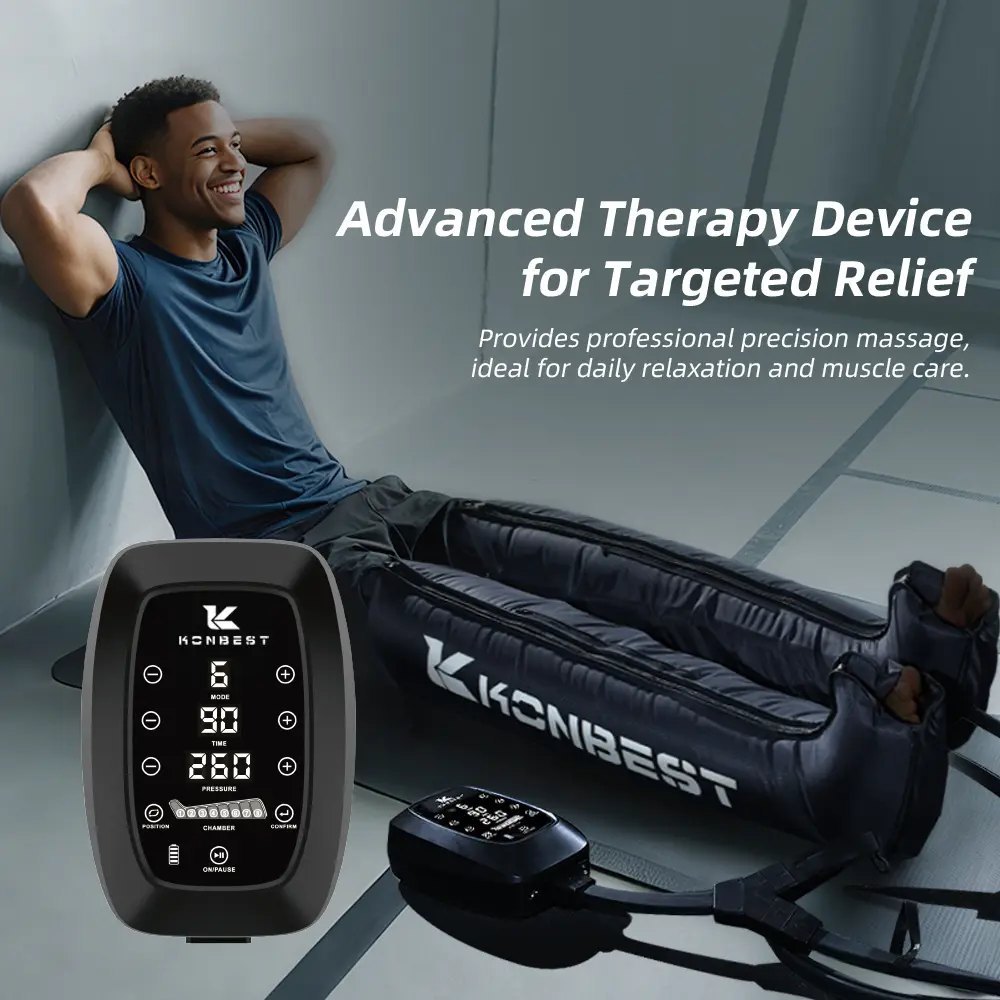 OEM 2026 New Arrival Air Compression Leg Massager Model 9890K-B - China Suppliers Factory with Dual/Single Leg Option and LCD Screen Manufacturers, Factories