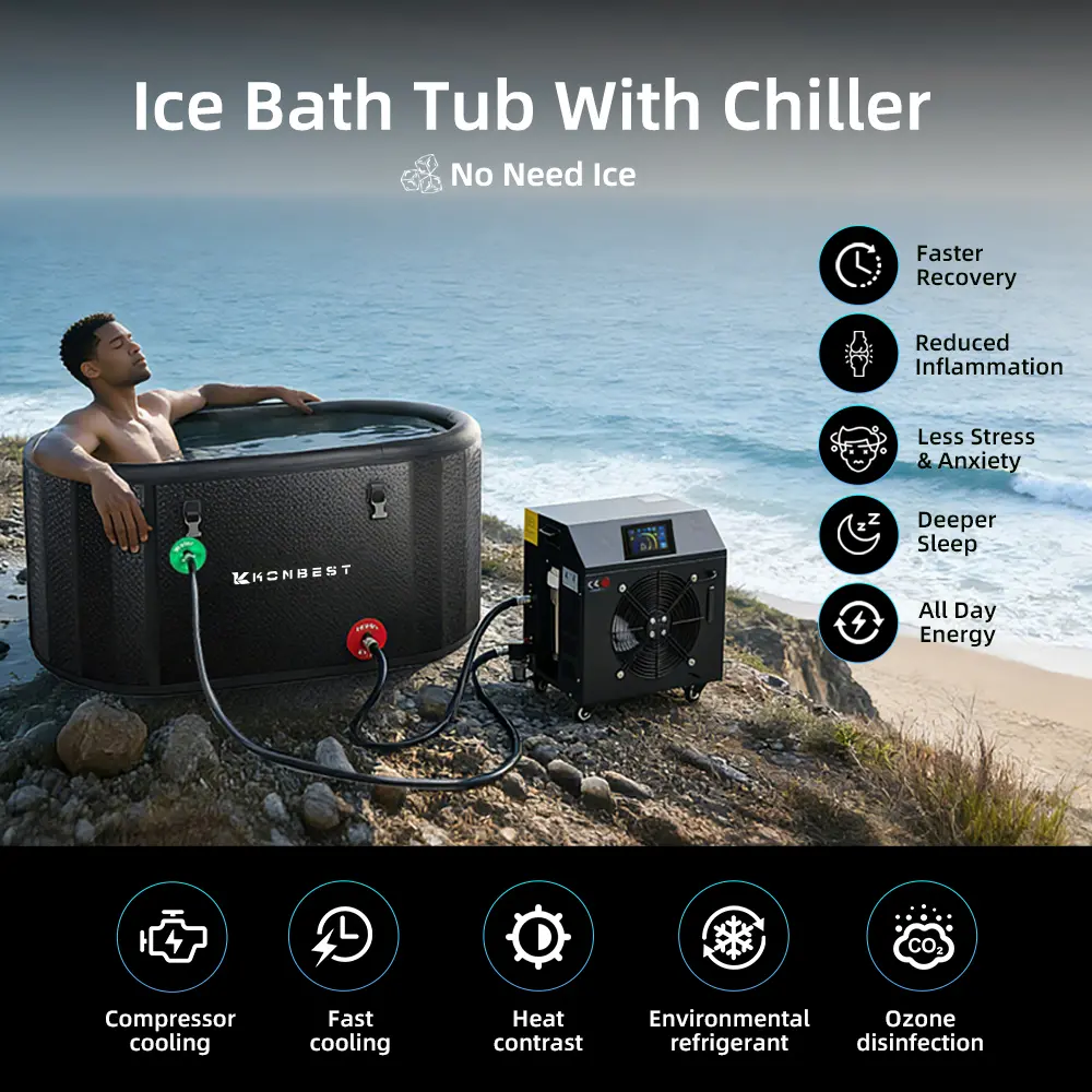ODM Foldable Ice Bath Tub with Cryotherapy System - Durable Inflatable Fitness Barrel for Home Muscle Recovery Manufacturers, Factory