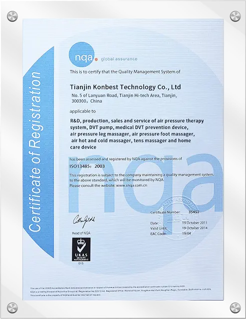Konbest product compliance certificate