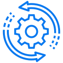 Pilot run small batch production process step icon