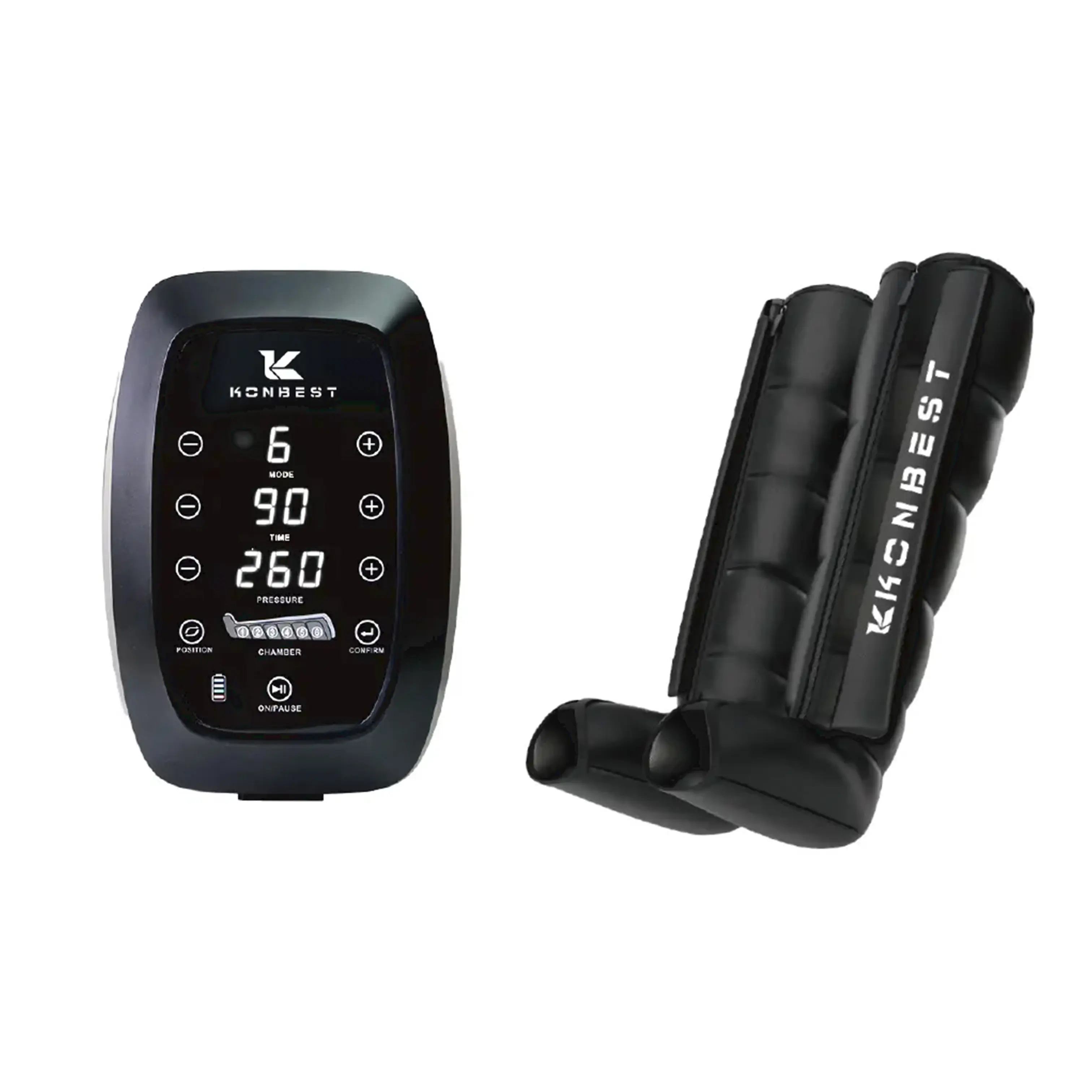 OEM 2026 New Arrival Air Compression Leg Massager Model 9890K-B - China Suppliers Factory with Dual/Single Leg Option and LCD Screen Manufacturers, Factories