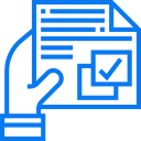 NDA signing and contract confirmation process step icon