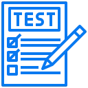 Testing and certification process step icon