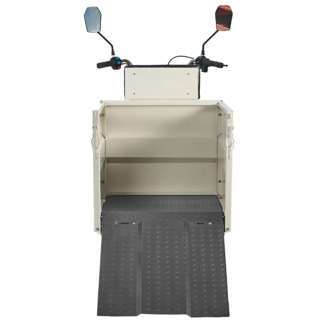 شاحنة قمامة كهربائية ثلاثية العجلات 3-Wheel مركبة جمع النفايات 240L