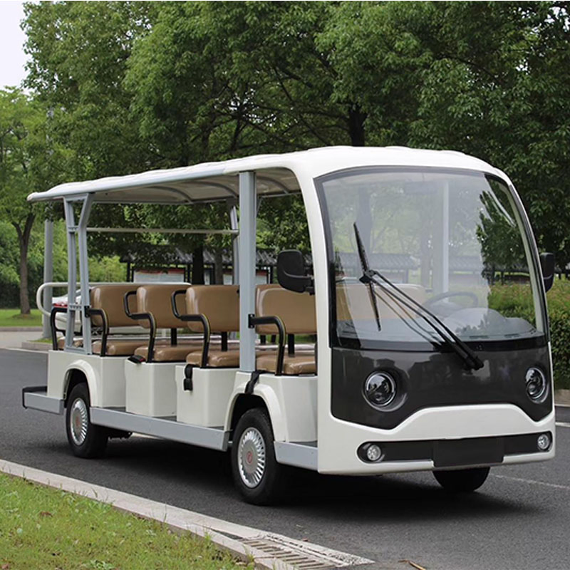 14-Seater حافلة سياحية كهربائية، مركبة نقل سياحي للمنتجعات