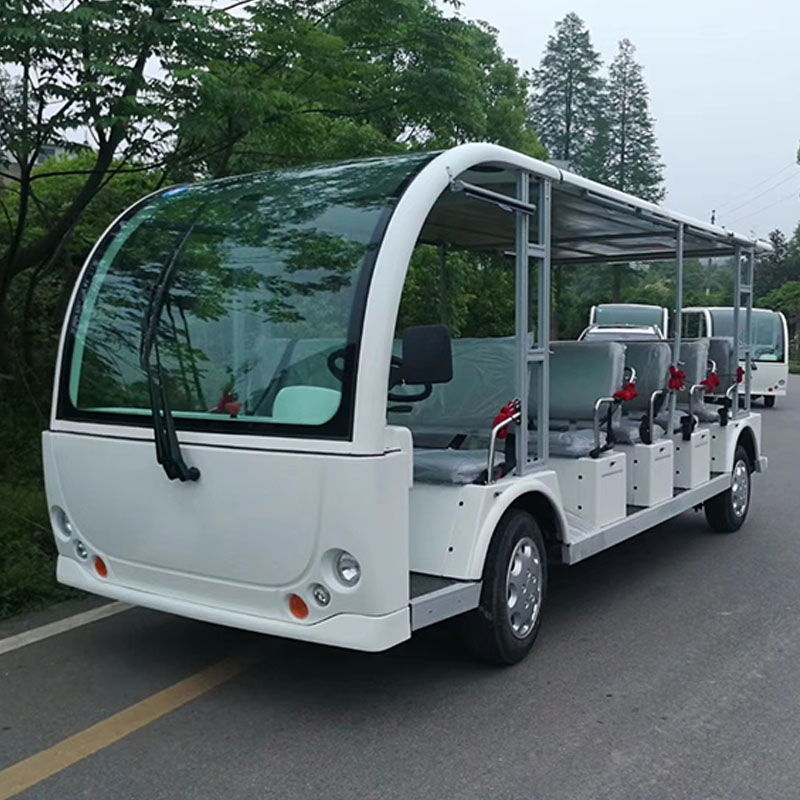 14-Seater حافلة سياحية كهربائية، مركبة نقل سياحي للمنتجعات