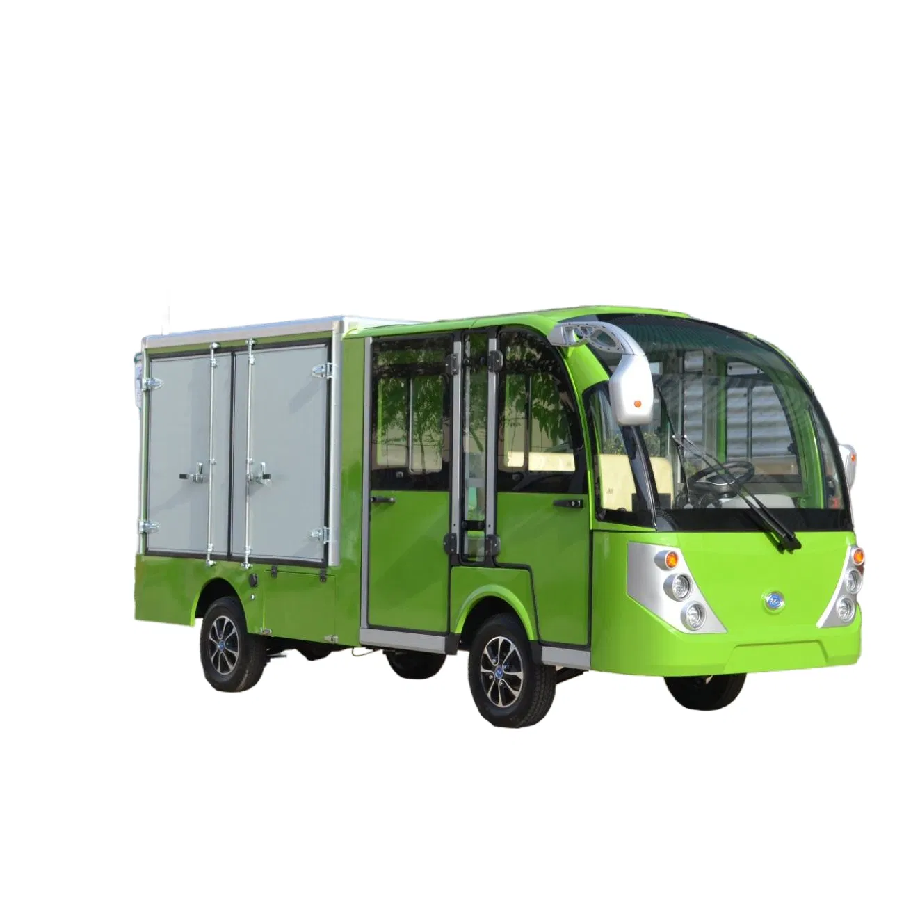 شاحنة توصيل طعام كهربائية 1 طن ذات كابينة مزدوجة لعمليات اللوجستيات