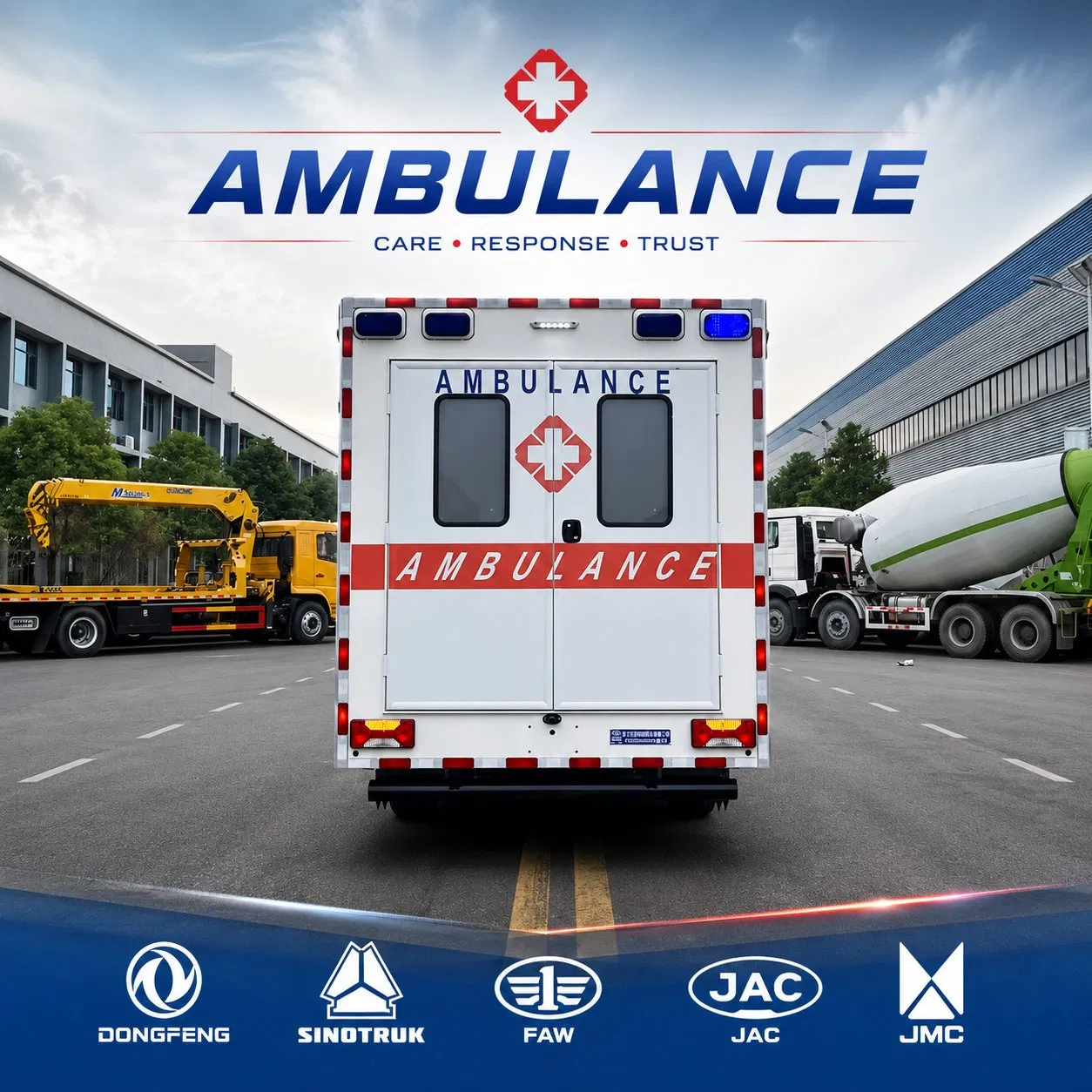 فوتون/إيف كو/دونغفينغ سيارات الإسعاف الكهربائية 4X4/4X2 سيارة طبية سيارة إسعاف سيارة إنقاذ طارئ
