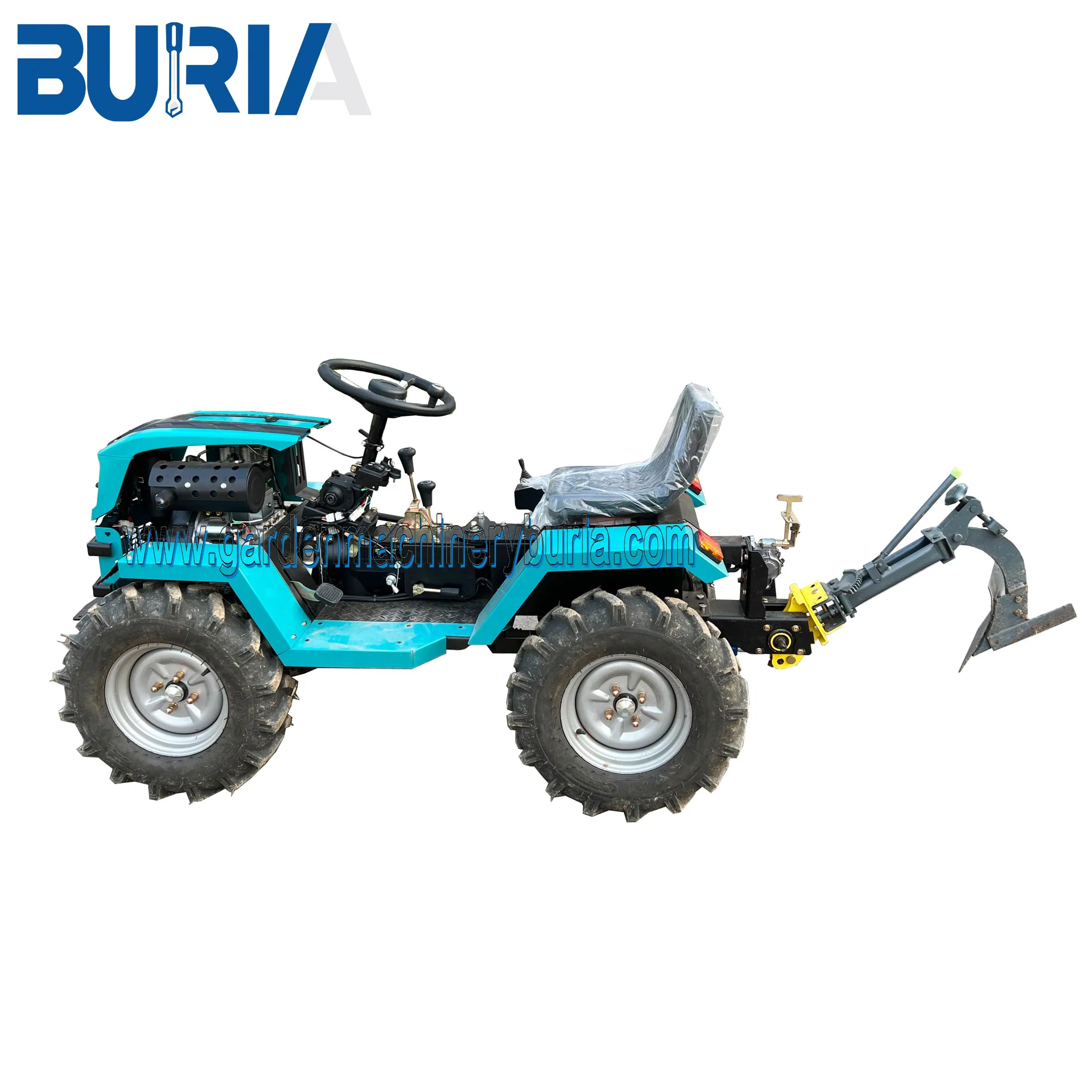 4WD آلة زراعية صغيرة مع بدء كهربائي، جرار مدمج، جرار مزرعة