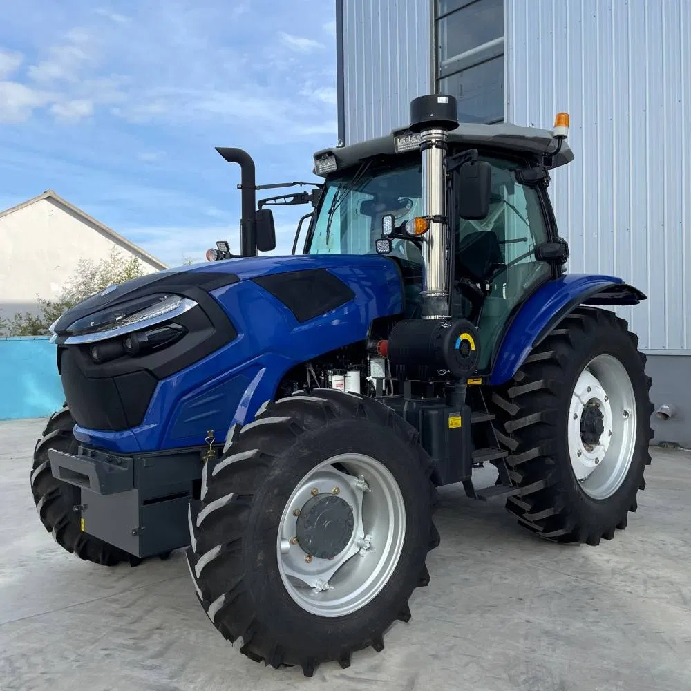 سعر المصنع الأدنى 180HP 200HP 210HP 4WD معدات زراعية جرار كهربائي مدمج للمزارع مع محمل أمامي