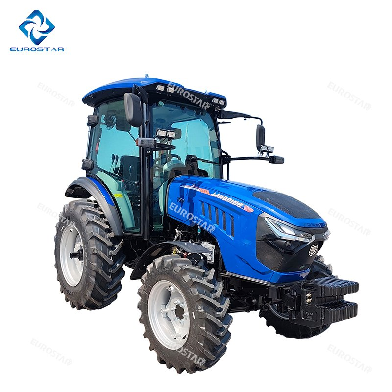 50HP 60HP 75HP جرار يورو V معتمد من E-MARK كوك ديزل زراعي مزرعة بستان جرار ضيق قاعدة العجلات