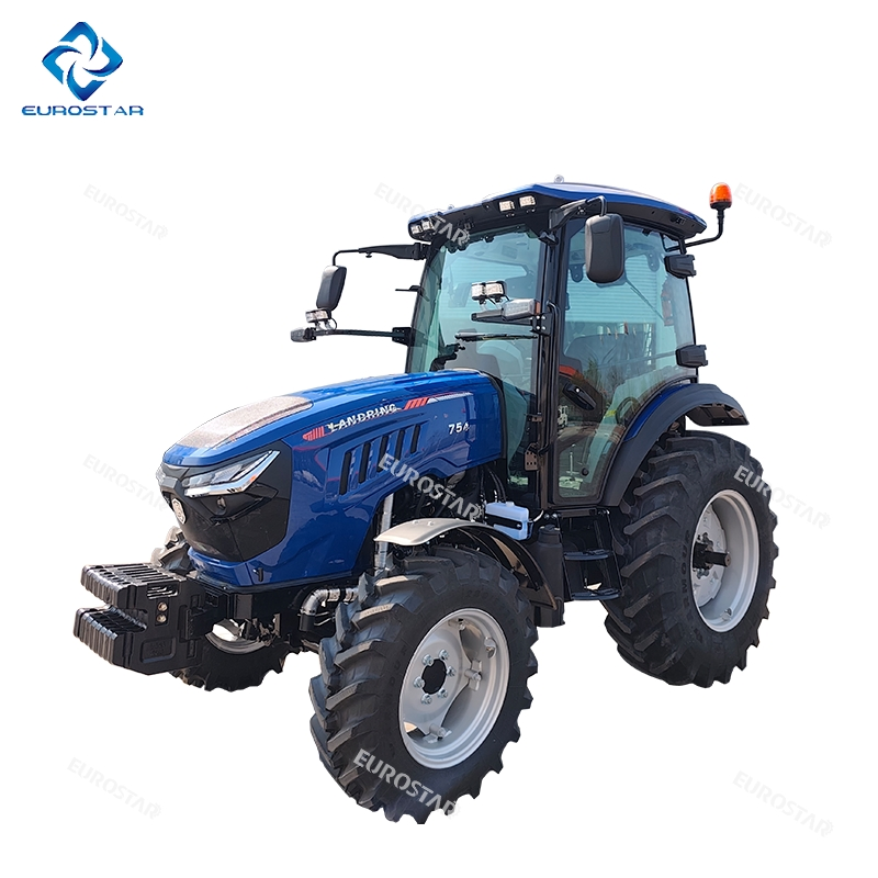 50HP 60HP 75HP جرار يورو V معتمد من E-MARK كوك ديزل زراعي مزرعة بستان جرار ضيق قاعدة العجلات