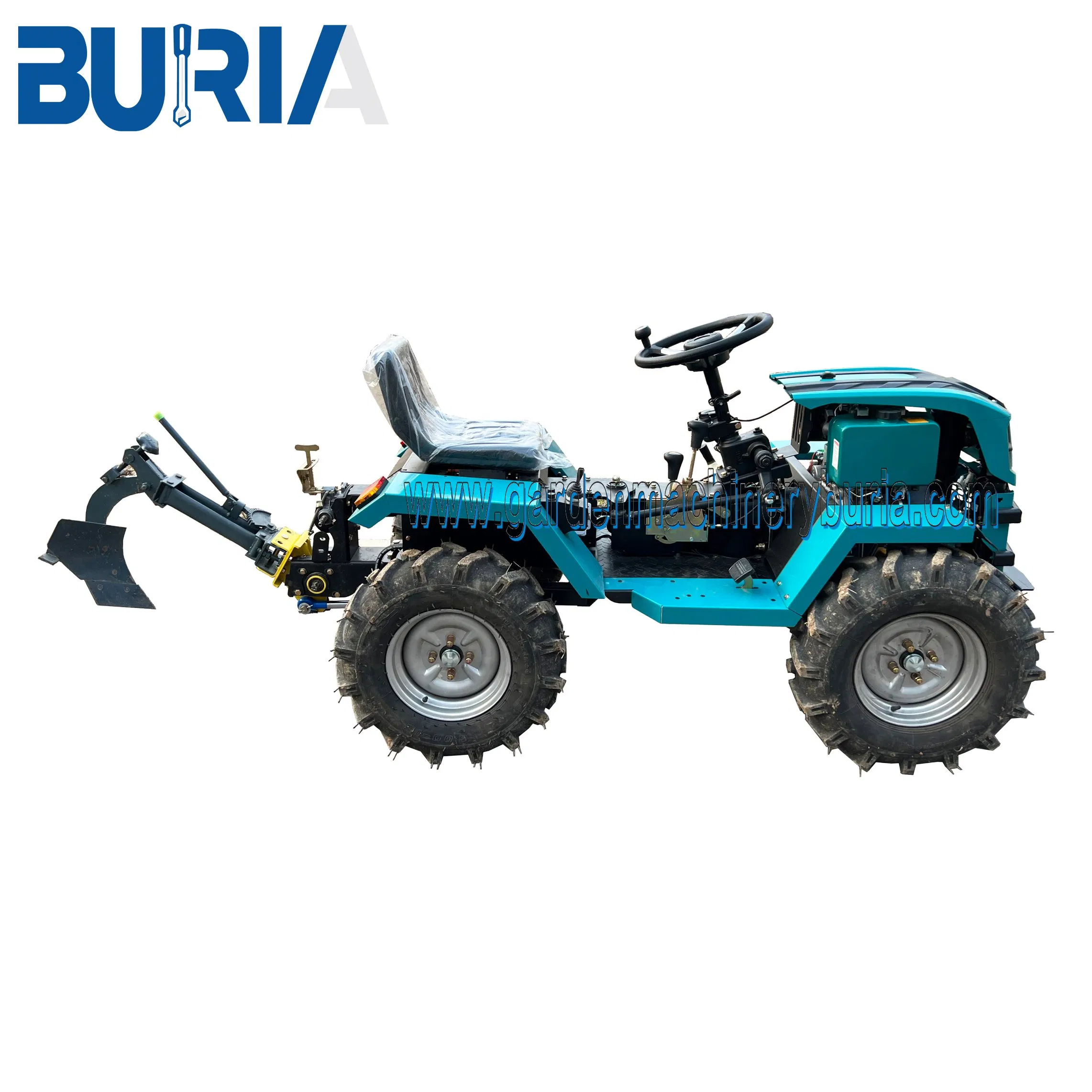 4WD آلة زراعية صغيرة مع بدء كهربائي، جرار مدمج، جرار مزرعة
