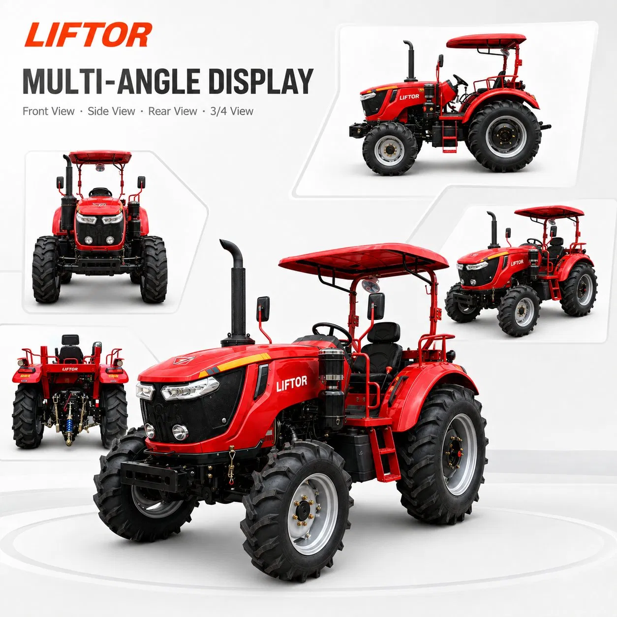 8-50HP/60HP/80HP/100HP220HP لوفول كوباتا/يوتو إيه جي ميني صغير كهربائي يدوي زراعي قوة محراث زاحف مستعمل جرار مزرعة جرار زراعي مدمج