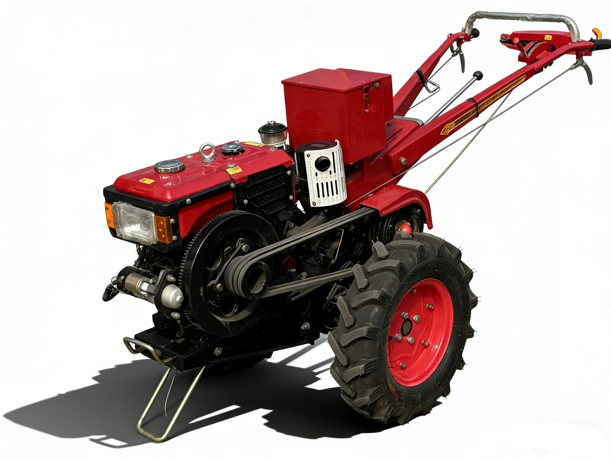 جرار مشي قوة 8HP 10HP 12HP 15 حصان 18HP 20HP محراث جرار ذو عجلتين بدء كهربائي جرار يدوي
