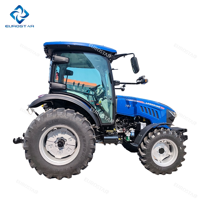 50HP 60HP 75HP جرار يورو V معتمد من E-MARK كوك ديزل زراعي مزرعة بستان جرار ضيق قاعدة العجلات