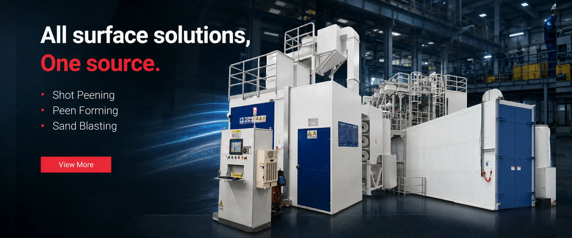 KOSHIN surface treatment equipment for aerospace components