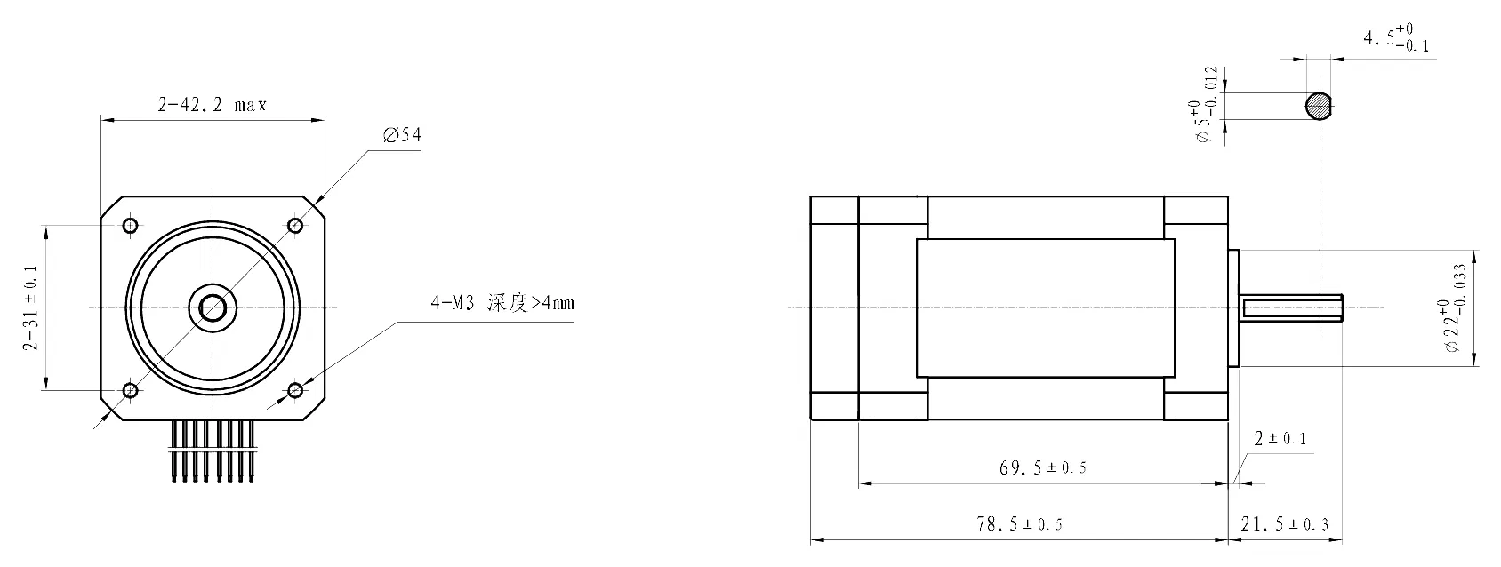 Motor Dimension Chart 2
