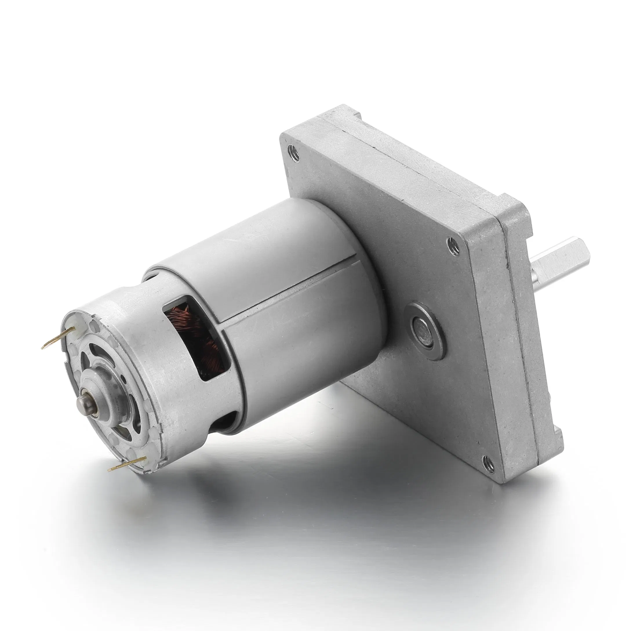 775 12V 24V High Torque Gear Ratio 10.4W 50rpm Electric Micro Brush Mini DC Geared Box Motor with Wheels for Robot/ Vending Mach