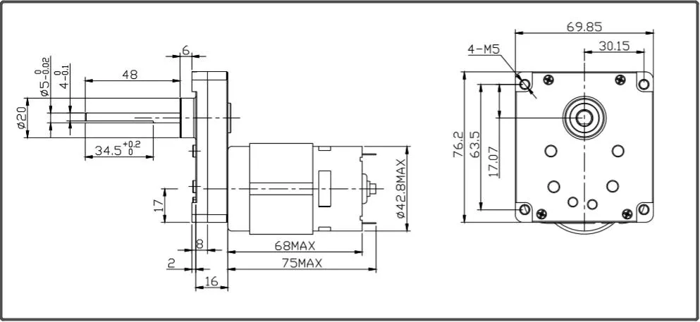 Motor Technical Drawing