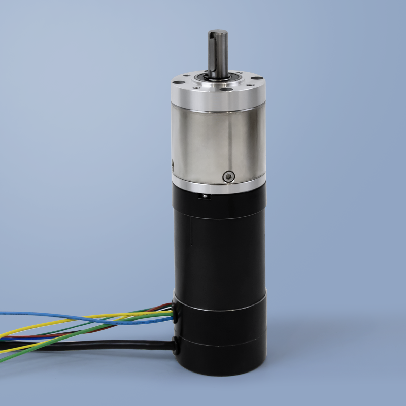 3-Phase 4-Pole 24V 180W BLDC Planetary Gear Motor Encoder 4000RPM Permanent Magnet Construction Flange Mount Drip-proof 0.43N.m