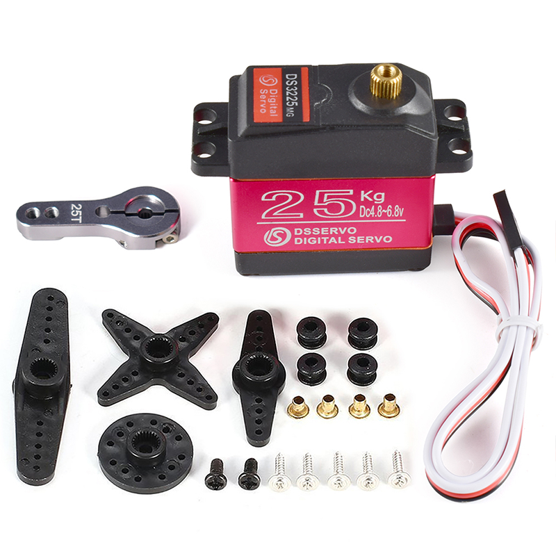 For DS3225MG Blue 25KG Waterproof Digital Servo High-Speed Metal Gear Coreless Motor for RC Vehicles &amp; Toys