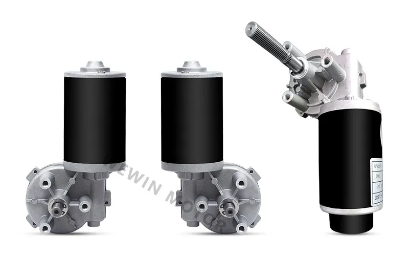 DC Gear Motor Side View